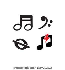 music note icon vector illustration design