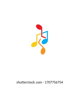 Music note Icon Vector illustration design