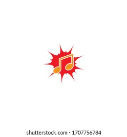Music note Icon Vector illustration design