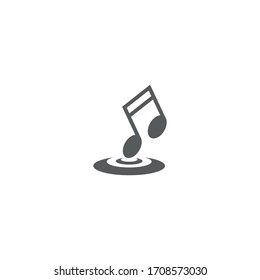 Music note Icon Vector illustration design