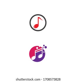 Music note Icon Vector illustration design