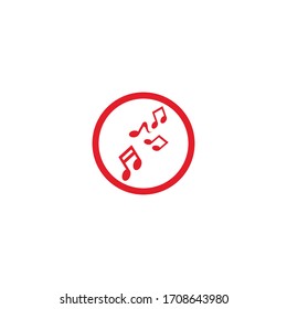 Music note Icon Vector illustration design