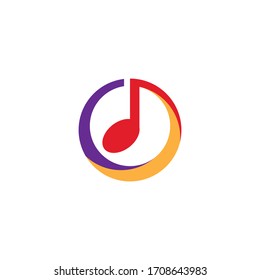 Music note Icon Vector illustration design