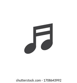 Music note Icon Vector illustration design