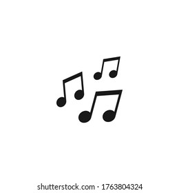 Music note icon vector illustration