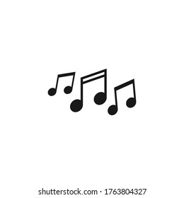 Music note icon vector illustration