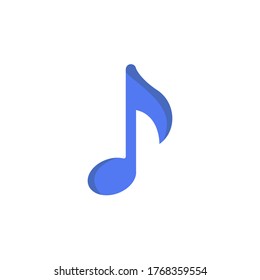 diseño de ilustración vectorial de iconos de notas musicales