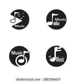 Music note Icon Vector illustration design