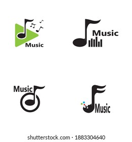Music note Icon Vector illustration design