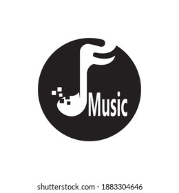 Music note Icon Vector illustration design