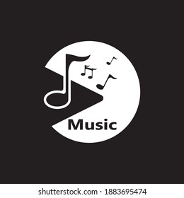 Music note Icon Vector illustration design