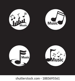 Music note Icon Vector illustration design