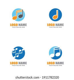 Music note Icon Vector illustration design