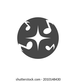 Music note Icon Vector illustration design