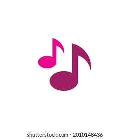 Music note Icon Vector illustration design