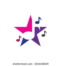 Music note Icon Vector illustration design
