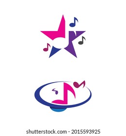 Music note Icon Vector illustration design