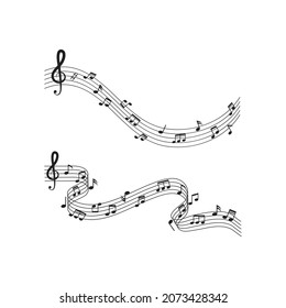 Music note Icon Vector illustration design