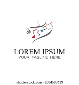 Music note Icon Vector illustration design