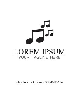 Music note Icon Vector illustration design