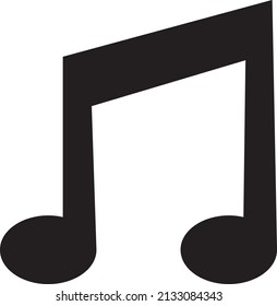 Music note icon vector illustration on white background..eps