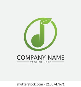 Music note Icon Vector illustration design Sound waves, audio, equalizer, abstract, head set logo vector illustration design template