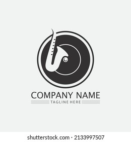 Music note Icon Vector illustration design Sound waves, audio, equalizer, abstract, head set logo vector illustration design template