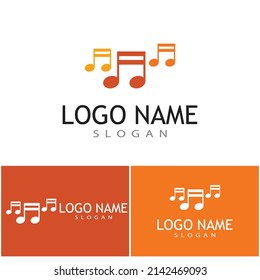 Diseño de ilustración de icono de nota musical