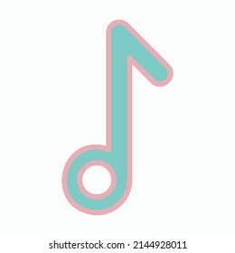 music note icon, note vector, music illustration