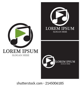 Music note Icon Vector illustration design