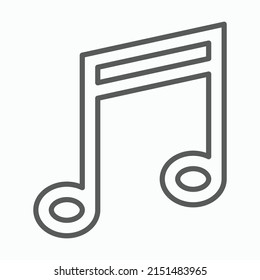 music note icon, note vector, music illustration