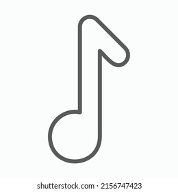icono de nota musical, vector de notas, ilustración musical