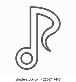 music note icon, note vector, music illustration
