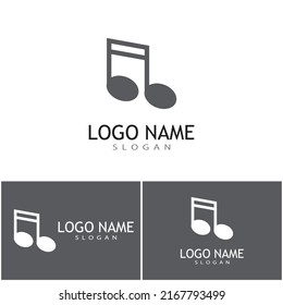 Diseño de ilustración de icono de nota musical