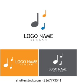 Diseño de ilustración de icono de nota musical