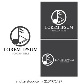 Music note Icon Vector illustration design
