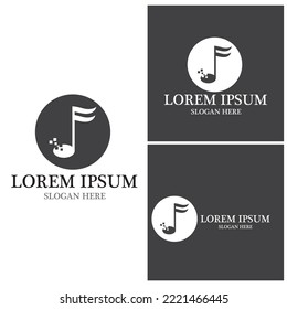 Music note Icon Vector illustration design