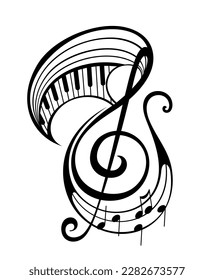 Music note icon vector illustration 