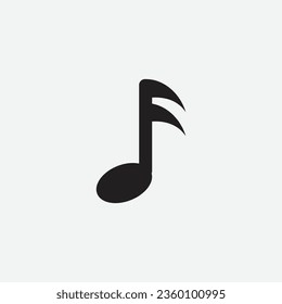 Music Note Icon Vector Illustration Design