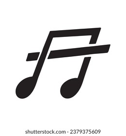 Music note Icon Vector illustration design