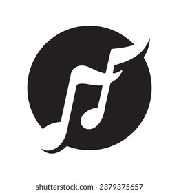 Music note Icon Vector illustration design