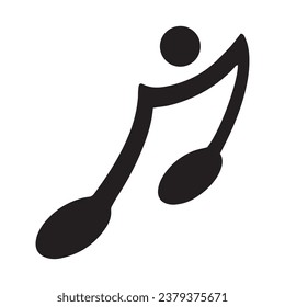 Music note Icon Vector illustration design