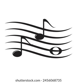 Music note Icon Vector illustration design