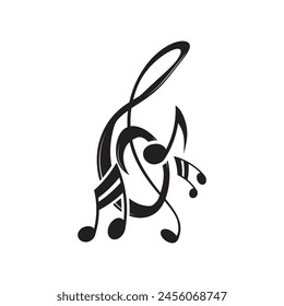 Music note Icon Vector illustration design