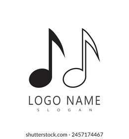 Music note Icon Vector illustration design
