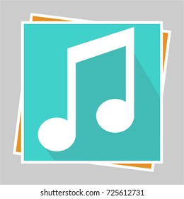 Music Note Icon Vector Illustration