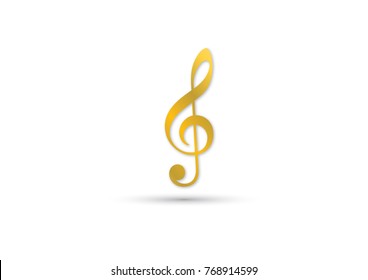 Music note icon, Vector illustration.