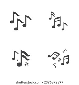 Music Note Icon Vector Images 