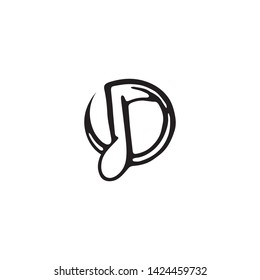 Music note Icon Vector logo and design
