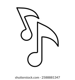 music note icon Vector logo set flat